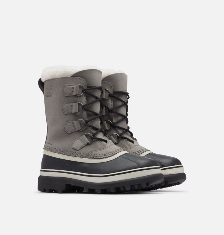 Womens Snow Boots Grey/Black - Sorel Caribou® Low - 432806-CEL